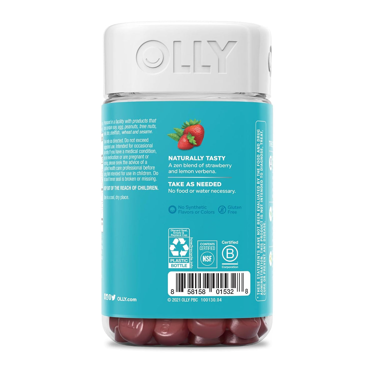 Olly Good Bye Stress Gummies (84 gominolas) – Sin estimulantes: A diferencia de otros productos, no contiene – Image 6