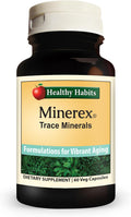 Healthy Habits MINEREX Suplemento Mineral Completo de Alta Potencia con Sentramin - 60 cápsulas