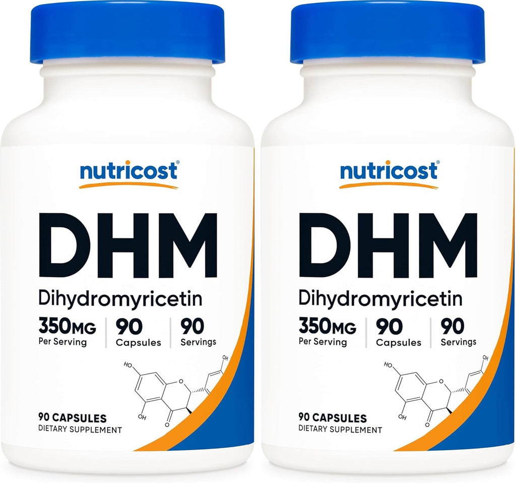Nutricost Dihydromyricetin (DHM) Cápsulas 350mg, 90 cápsulas - Vegano, Sin Gluten