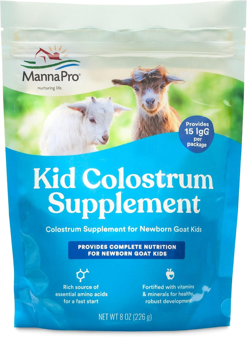 Manna Pro - Suplemento de Calostro para Cabritos, 8 Onzas