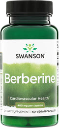 Swanson Berberine HCl 400 mg - 60 Cápsulas Veganas