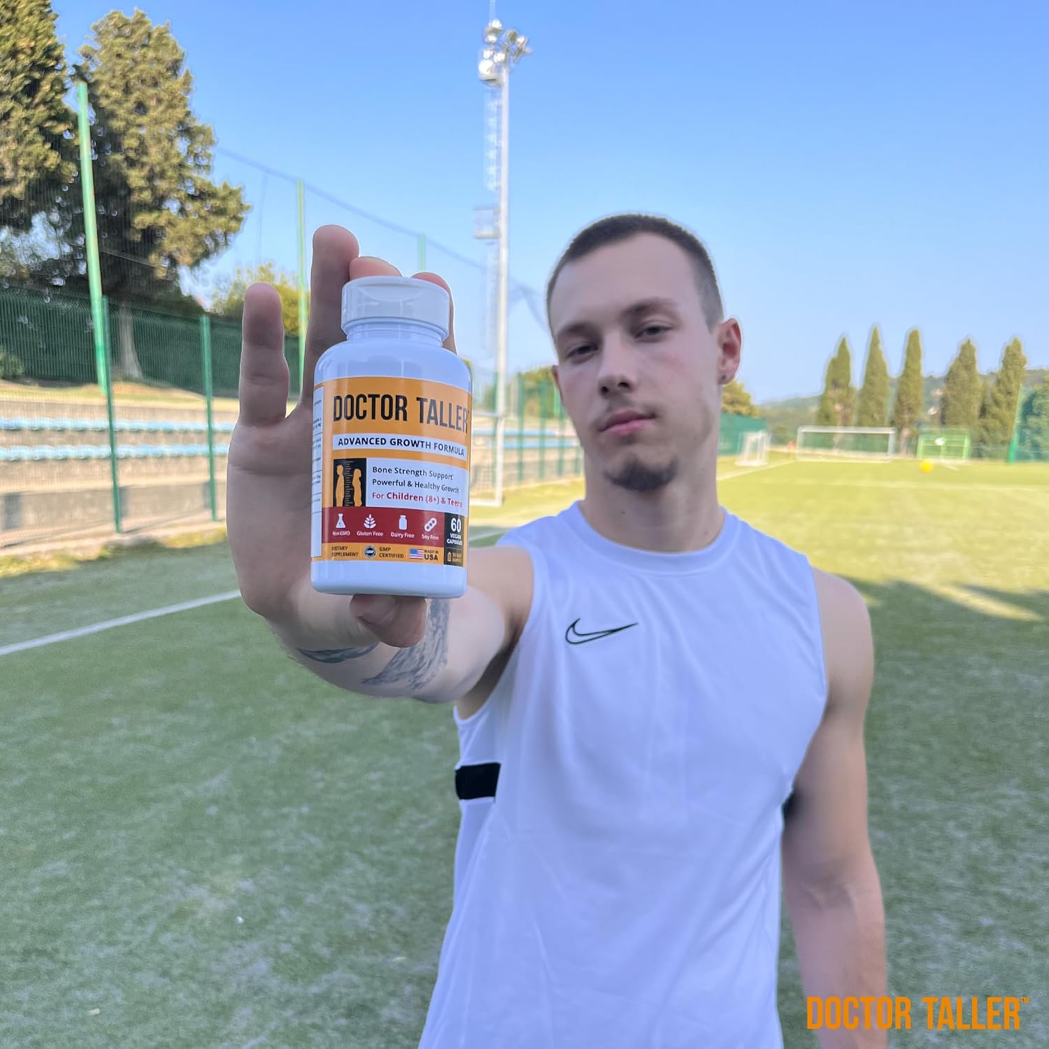 NuBest Doctor Taller - Fórmula de Crecimiento en Altura - Con Calcio, Vitamina D3, K2, Aminoácidos y Hierbas para Niños (8+) - Pack 3 Meses