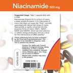 NOW Niacinamida 500 mg, 100 Cápsulas