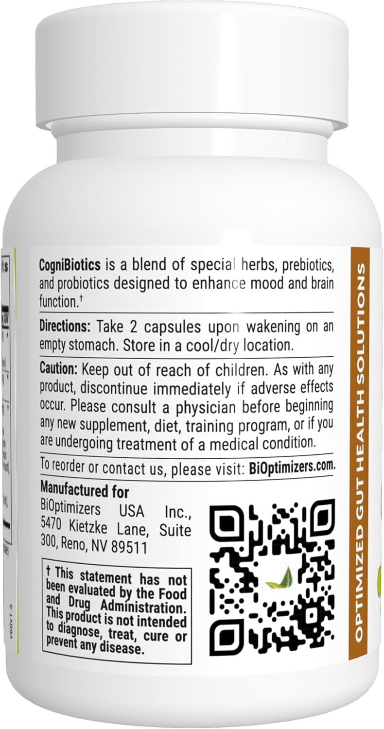 Cognibiotics Probiótico para el Cerebro - 60 Cápsulas