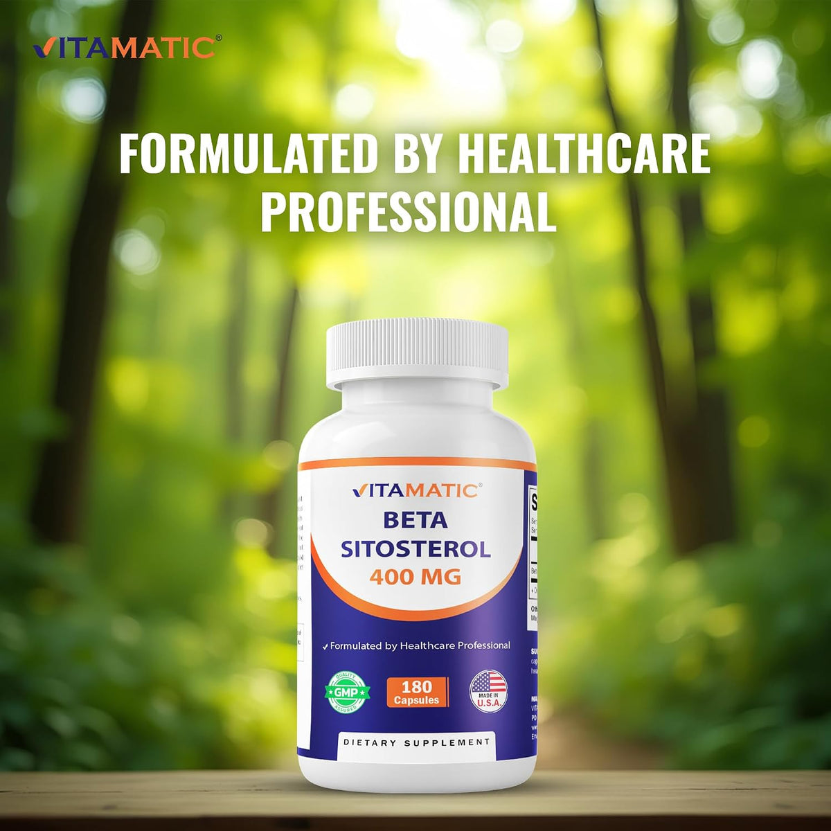 Vitamatic Beta Sitosterol Complex 400 mg 180 Cápsulas – Image 5