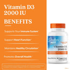 Doctor's Best Vitamina D3 2000 UI - 180 Cápsulas Blandas