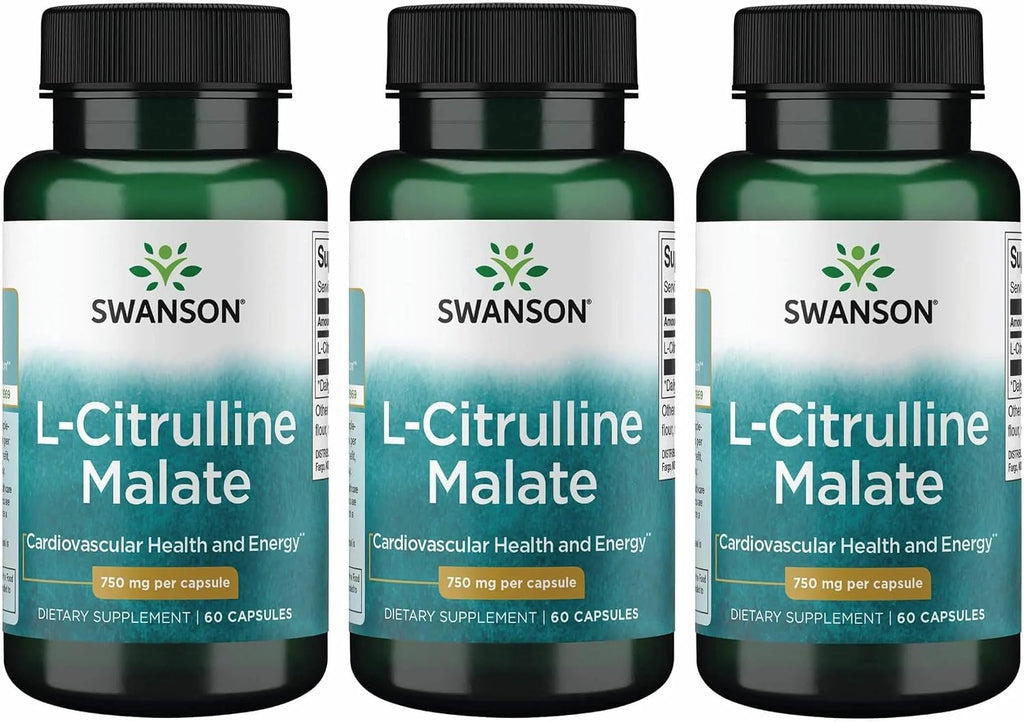 Swanson L-Citrulline Malate 75mg, 60 Capsules