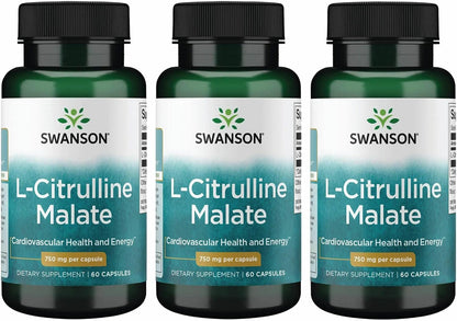 Swanson L-Citrulina Malato 75mg, 60 Cápsulas – Image 7