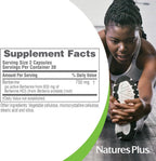 NaturesPlus PRO Berberina 750 mg - 60 Cápsulas - Apoyo al Metabolismo - Vegano, Sin Gluten