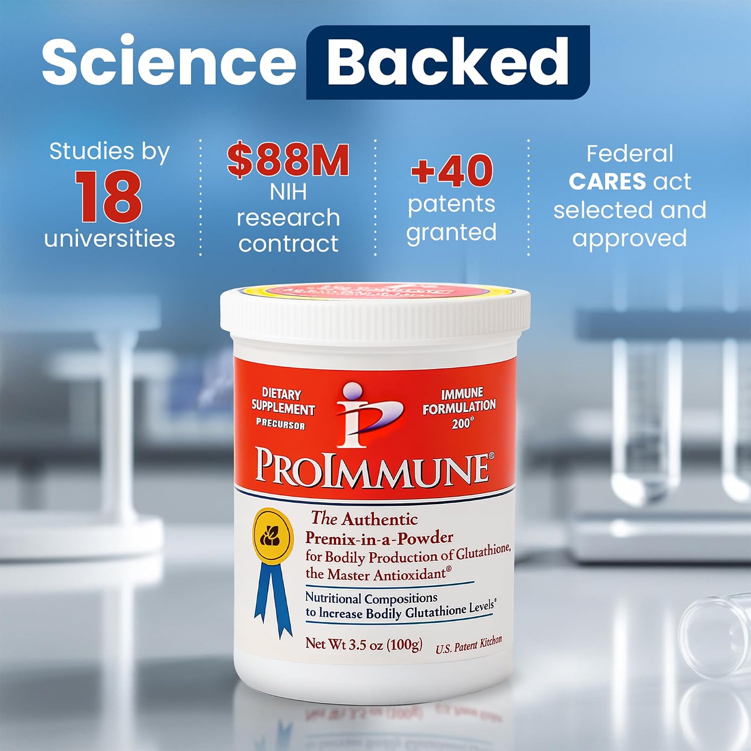 ProImmune Immune Formulation 200 – Suplemento de Glutatión en Polvo (62 porciones)