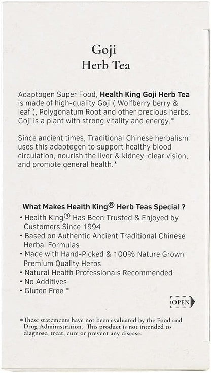 Health King Té de Goji, 20 bolsitas – Image 4