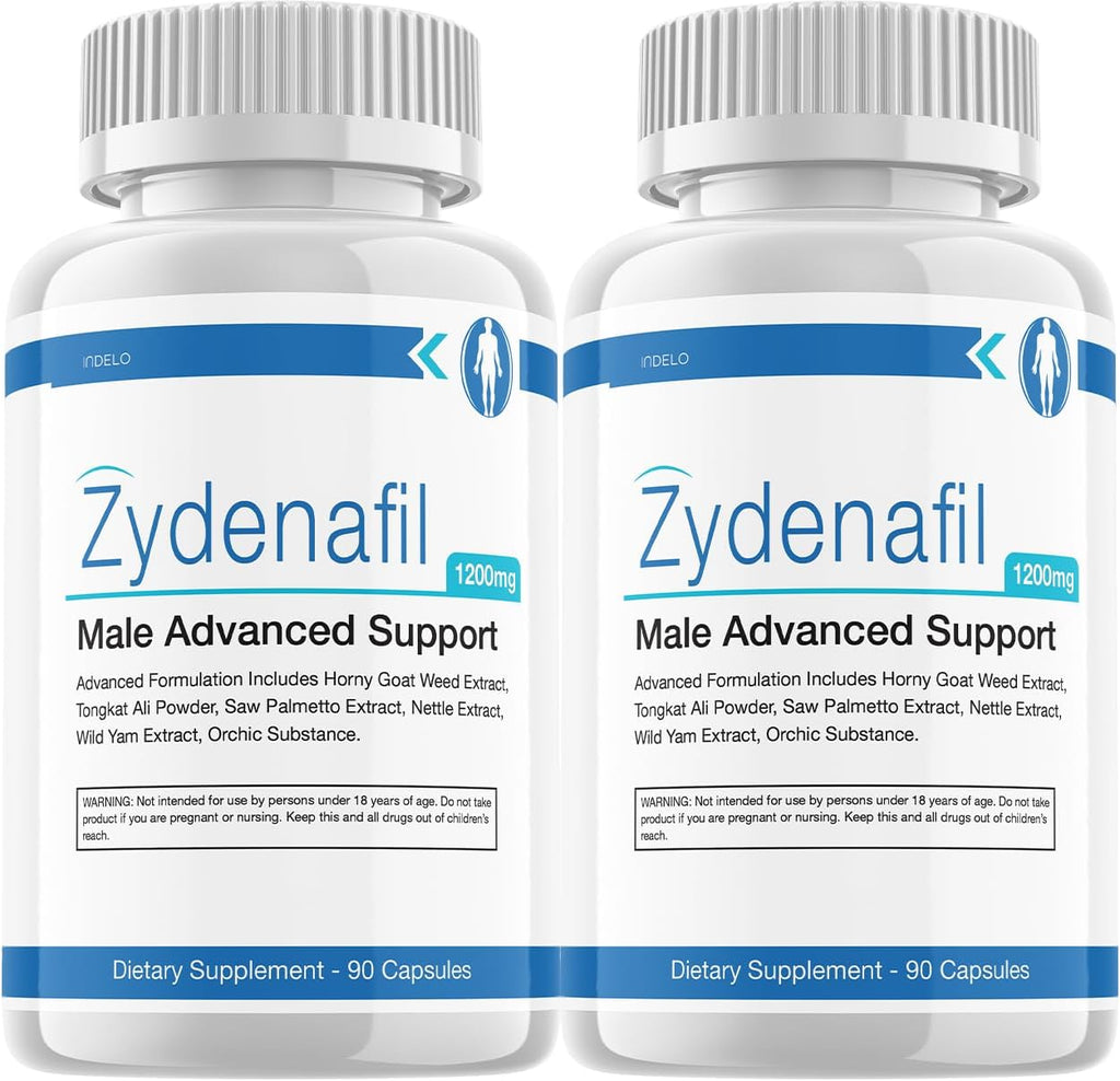 Zydenafil para Hombres - Suplemento Avanzado de Rendimiento (120 Cápsulas, 2 Paquetes)
