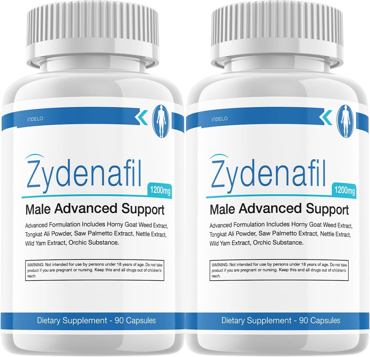 Zydenafil para Hombres - Suplemento Avanzado de Rendimiento (120 Cápsulas, 2 Paquetes)
