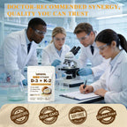 LETSCOL Vitamina D3 10000 UI + K2 200 mcg (MK-7) - Complemento 2 en 1 en Cápsulas Blandas