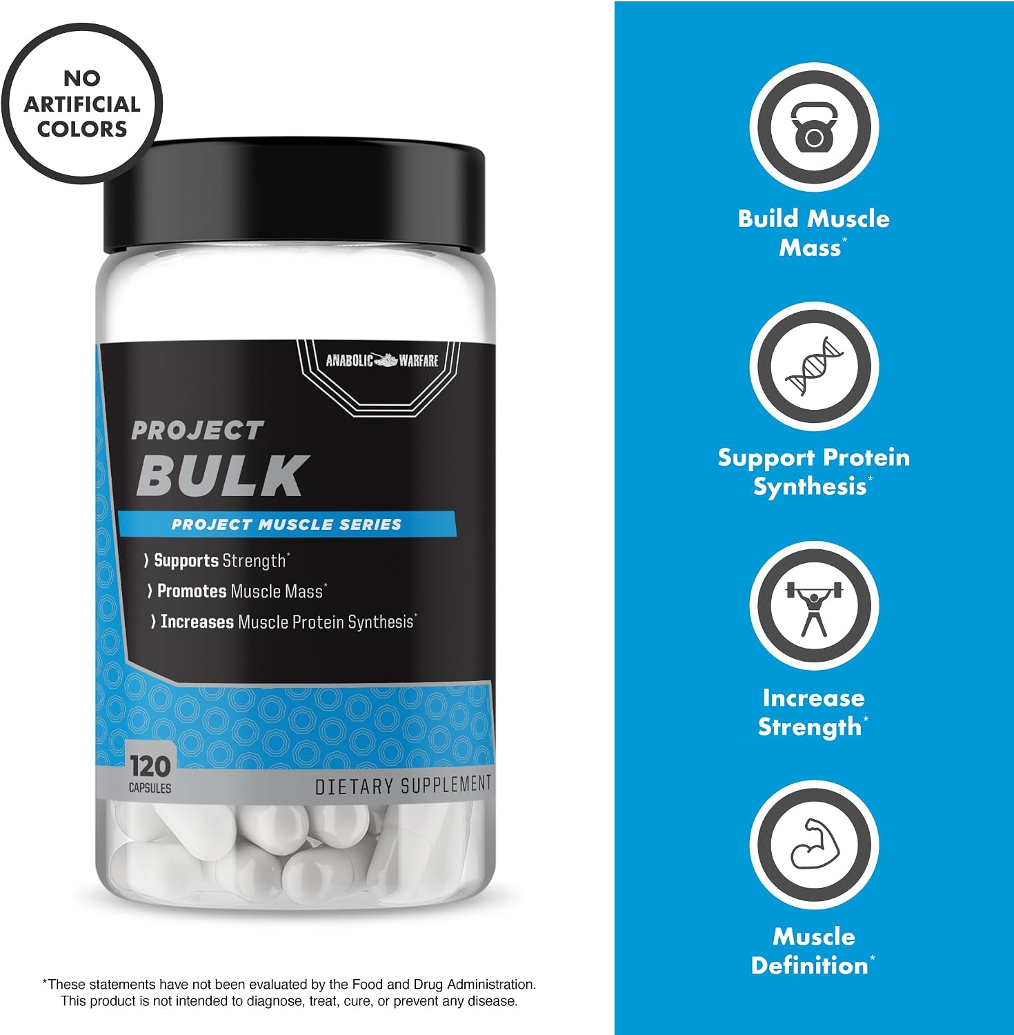 Anabolic Warfare Project Bulk - Fórmula para Aumentar Masa Muscular con Botánicos