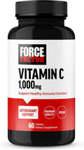 Force Factor Vitamina C 1000mg - Suplemento Inmunológico con Antioxidantes - Vegano - 60 Comprimidos
