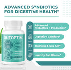 GutOptim – Cápsulas Prebióticas y Probióticas con Enzimas Digestivas, 60 Cápsulas