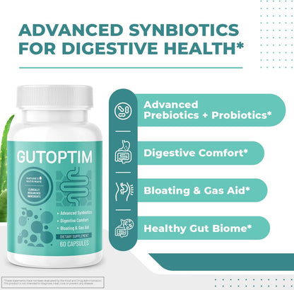 GutOptim – Cápsulas Prebióticas y – Prebióticos : Fibras que sirven de alimento para los probióticos, favoreciendo – Image 2