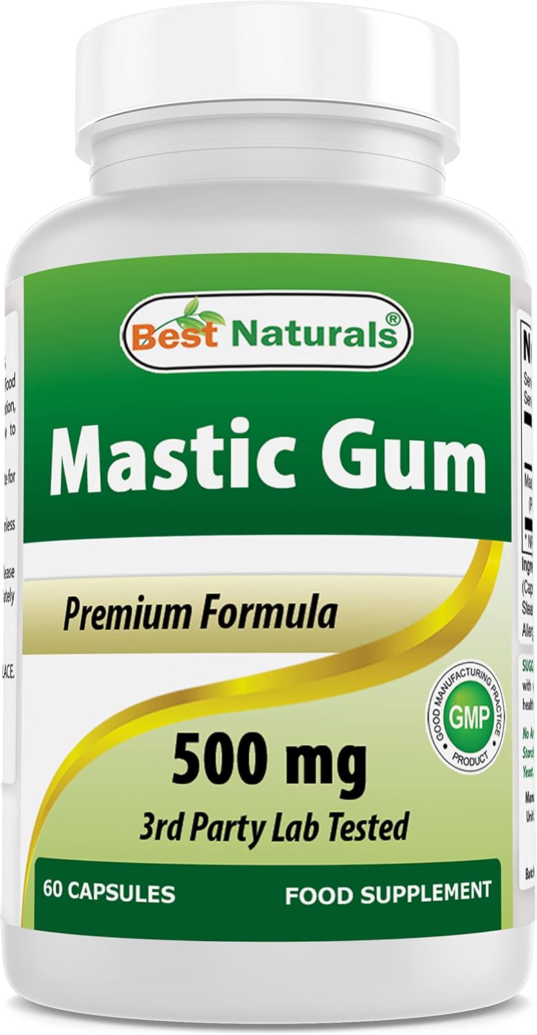 Best Naturals Mastic Gum 500 mg 60 Cápsulas