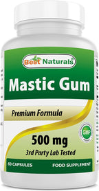 Best Naturals Mastic Gum 500 mg 60 Cápsulas