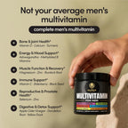 Alpha Tribe Multivitamínico para Hombres con Seamoss, Ashwagandha, Black Seed Oil y Más