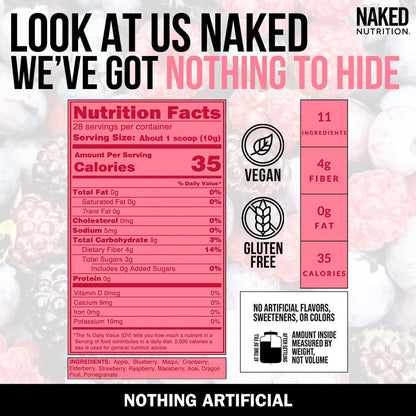 NAKED Reds Superfood Powder - Mezcla de – Manzana y fruta del dragón: aportan fibra y compuestos bioactivos que – Image 5