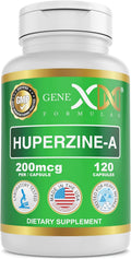 Genex Formulas Huperzina A 200mcg - 120 Cápsulas | Nootrópico para Memoria y Enfoque