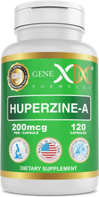 Genex Formulas Huperzina A 200mcg - 120 Cápsulas | Nootrópico para Memoria y Enfoque