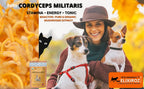 Extracto de Cordyceps para Perros y Gatos – 25%+ Beta Glucanos – Cuerpo Fructífero – 250 Dosis