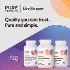 PureFormulas Methylfolate 800 mcg – Active B9 (5-MTHF) for Cardiovascular, Nerve & Mood Health, Non-GMO Vegetarian Tablets, 60 Count