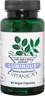 Vitanica Luminous - Hair, Skin & Nails Supplement - 60 Vegan Capsules