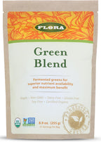 Flora Green Blend - Mezcla de Pastos Fermentados Ecológicos - 252 g (8.9 oz) en Polvo