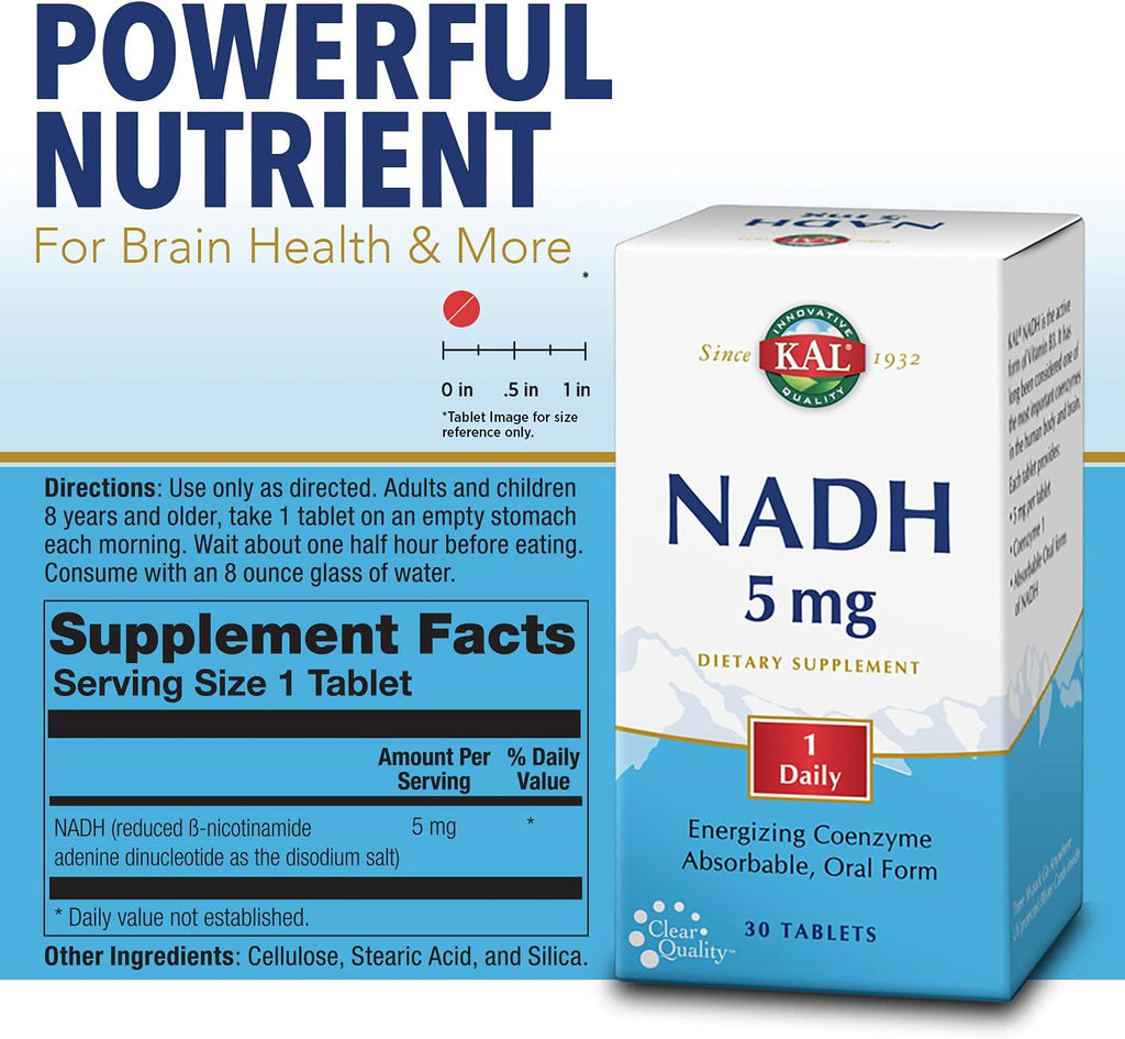 KAL NADH 5 mg, 30 comprimidos
