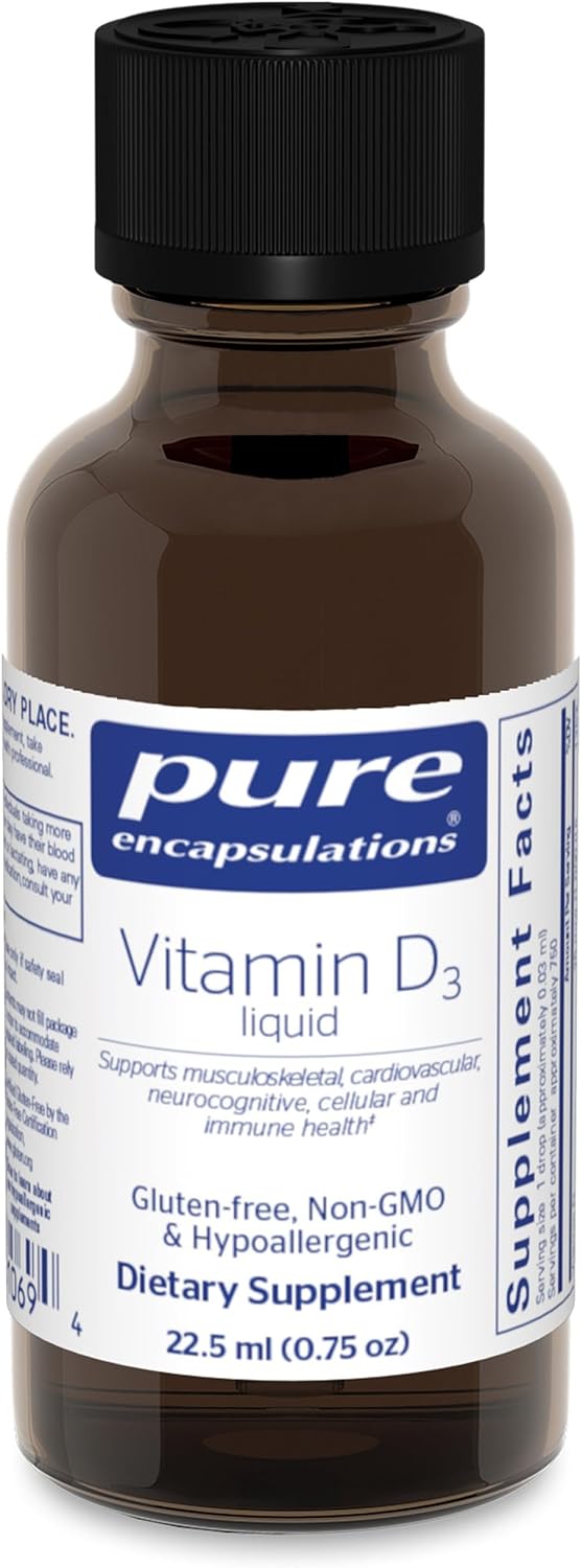Pure Encapsulations Vitamina D3 Líquida | 0.75 fl oz