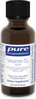Pure Encapsulations Vitamina D3 Líquida | 0.75 fl oz