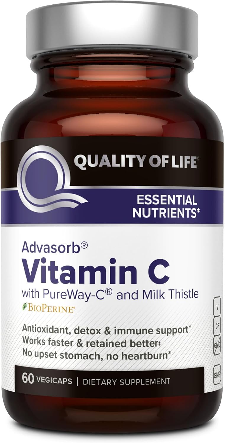 Quality of Life - Advasorb® Vitamin C Supplement - 60 Vegicaps