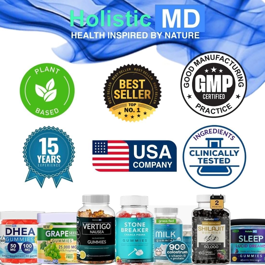 Azul de Metileno para Humanos Grado Farmacéutico USP - 7mg y 14mg - Gominolas Veganas Sin Azúcar Sabor Bayas - 60 Unidades