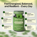 Benevolent Moringa Cápsulas con Curcumina Liposomal y BioPerine – 180 Cápsulas