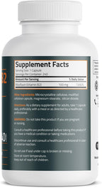 Bronson Vitamin B2 100mg Non-GMO, 240 Vegetarian Capsules