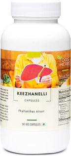 YOGIS HERBS Keezhanelli Cápsulas (Phyllanthus Niruri) 90 Cápsulas Vegetales – Chanca Piedra