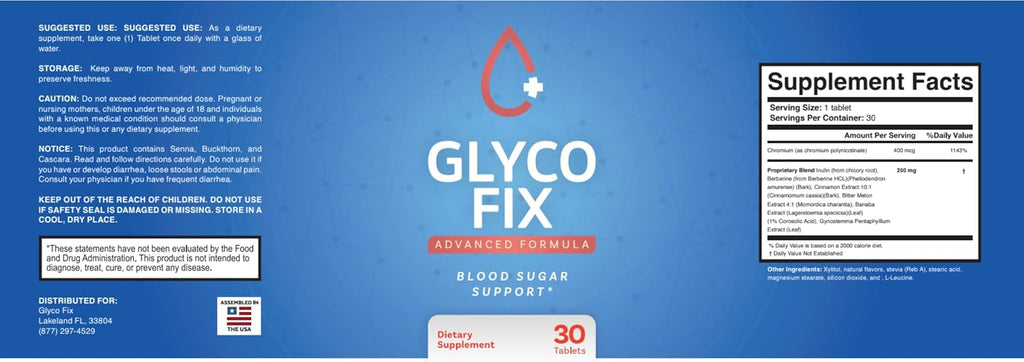 Glyco Fix Cápsulas - Suplemento Avanzado, Fórmula Natural para Mantener Niveles Saludables, Fórmula Diaria de Máxima Potencia, 1 Paquete (5)
