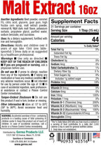 Germa Extracto de Malta – Suplemento dietético líquido para energía y vitalidad – Rico en vitaminas B y minerales esenciales – Apoyo nutricional tradicional – 16 fl oz