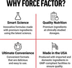 Force Factor Black Maca Raíz de Maca Negra para Hombres, 1000 mg, 120 Cápsulas (Envase de 2)