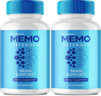 Memo Defender Brain and Memory Support Capsules (2 Pack)