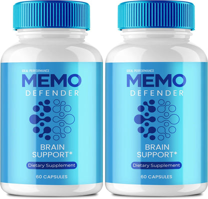 Memo Defender Brain and Memory Support Capsules (2 Pack)