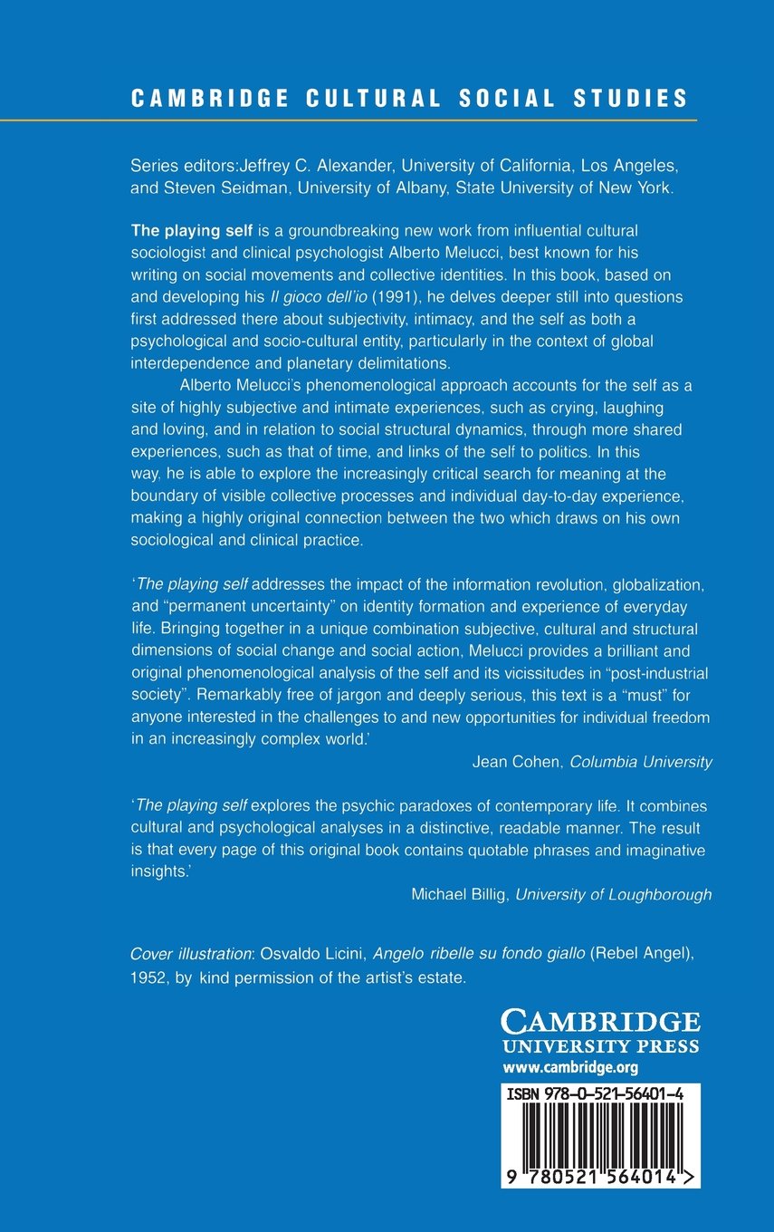El yo lúdico: persona y significado en la sociedad planetaria (Cambridge Cultural Social Studies)