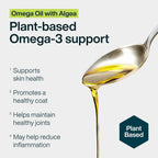 JustFoodForDogs Omega 3 para Perros - Aceite de Algas, 8 oz