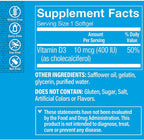 Vitamin D3 400 IU from The Vitamin Shoppe – Bone and Immunity Supplement, 200 Softgels
