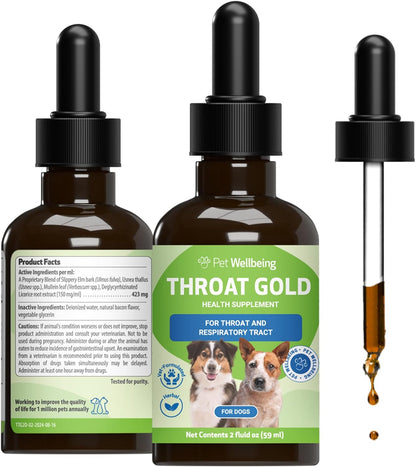 Pet Wellbeing Throat Gold para Perros - – Perros de 7 a 23 kg: 2 ml (40 gotas) dos veces al día. – Image 10