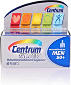 (Paquete de 2) Centrum Silver Men 50+, 65 unidades cada uno